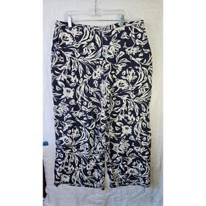 NORDSTROMS RACK Floral Palazzo Pants Comfort Stretchy Size L